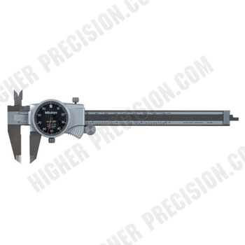 0-6" Range .001" Mitutoyo 505-742-56 Dial Caliper with Black Dial Face 