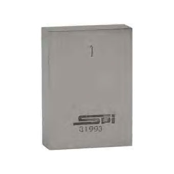 spi 12-645-8 individual rectangular steel gage block grade 0 03266384