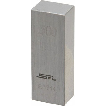 spi 12-707-6 individual rectangular steel gage block grade 0 03267002