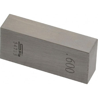 spi 12-709-2 individual rectangular steel gage block grade 0 03267028