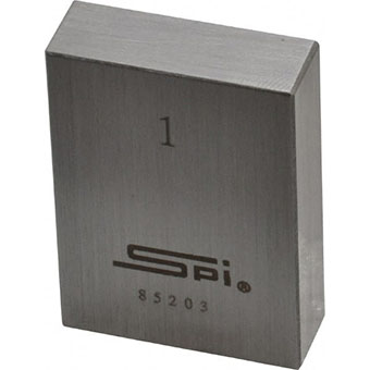 spi 12-717-5 individual rectangular steel gage block grade 0 03267101