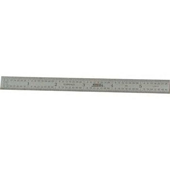 spi 13-861-0 flexible steel rule satin chrome finish inch 69745966