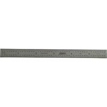 spi 13-863-6 flexible steel rule satin chrome finish inch 69745982