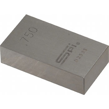 spi 15-081-3 individual rectangular steel gage block grade 0 87877478