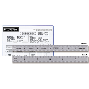 fowler 52-411-006 certified rule - flexible - inch