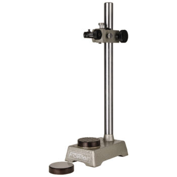 fowler 52-580-014 dial gage stand with 2 anvils flat and serrated with a 14