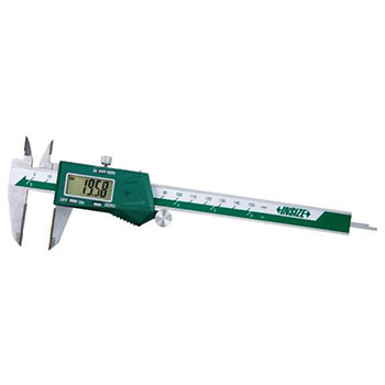 insize 1110-200aw digital caliper carbide tipped jaws no thumb roller