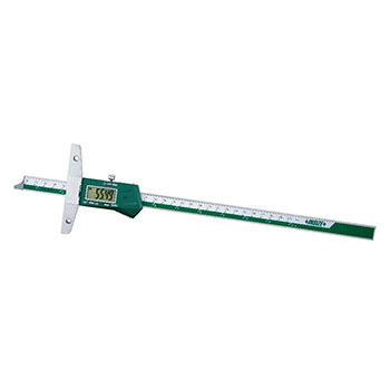 insize 1147-200wl wireless digital depth gage with mounting holes for extension base