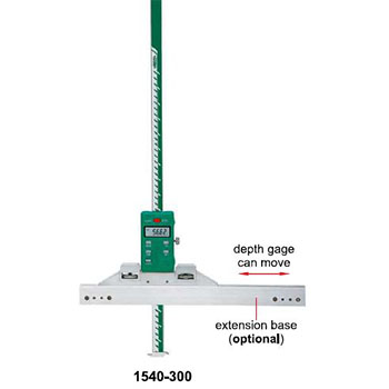 insize 1540-l300 digital double hook depth gage extension base