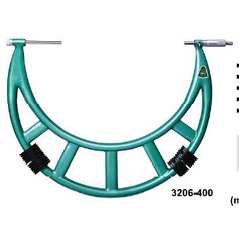 insize 3206-800 metric outside micrometer with interchangeable anvils