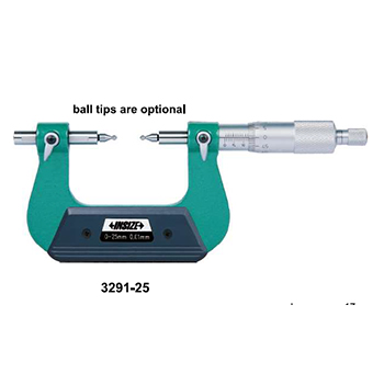 insize 3291-175 metric gear tooth micrometer