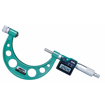 insize 3506-100e electronic outside micrometer with interchangeable anvil