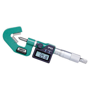insize 3590-257e electronic v-anvil micrometer
