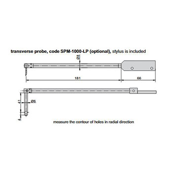 insize spm-1000-lp standard probe holder