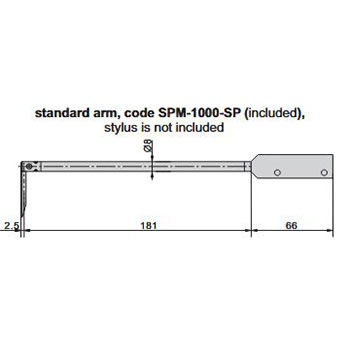 insize spm-5000-p1 roughness and profile measuring machine probe arm