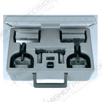 brown and sharpe 06769007 v-block set with clamping bridge