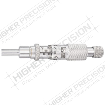 1463 Stainless Steel Micrometer Head with Ratchet Stop and Lock Nut (Stainless) – Metric