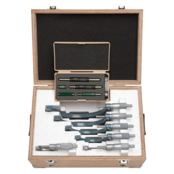 mitutoyo 103-907-40 outside micrometer set with ratchet stop