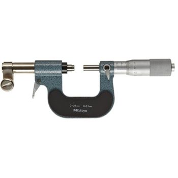 mitutoyo 107-201 outside micrometer with optional dial indicator for go nogo measurement