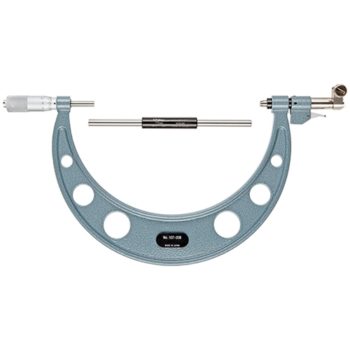mitutoyo 107-207 outside micrometer with optional dial indicator for go nogo measurement