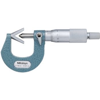 mitutoyo 114-101 v anvil micrometer for 3 flutes cutting head