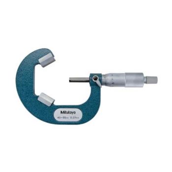 mitutoyo 114-104 v anvil micrometer for 3 flutes cutting head
