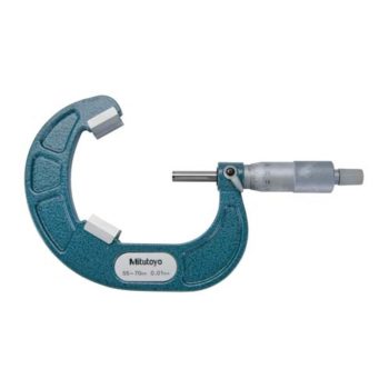 mitutoyo 114-105 v anvil micrometer for 3 flutes cutting head