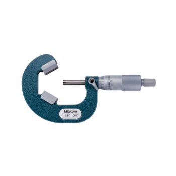 mitutoyo 114-113 v anvil micrometer for 3 flutes cutting head