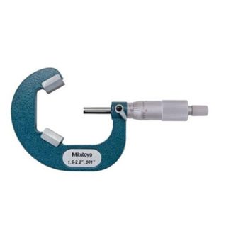 mitutoyo 114-114 v anvil micrometer for 3 flutes cutting head
