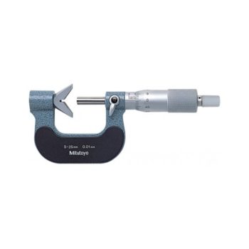 mitutoyo 114-121 v anvil micrometer for 5 flutes cutting head