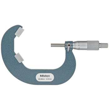 mitutoyo 114-124 v anvil micrometer for 5 flutes cutting head