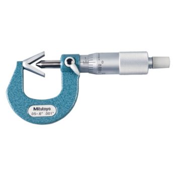 mitutoyo 114-163 v anvil micrometer for 3 flutes cutting head