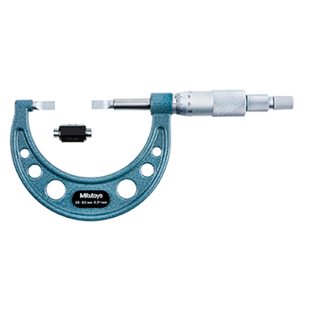 mitutoyo 122-102 Blade Micrometer with Non-Rotating Spindle 