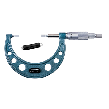 mitutoyo 122-103 Blade Micrometer with Non-Rotating Spindle 
