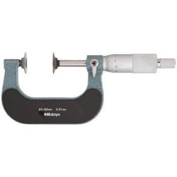 mitutoyo 123-114 disk micrometer with rotating spindle