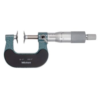 mitutoyo 123-125 disk micrometer with rotating spindle