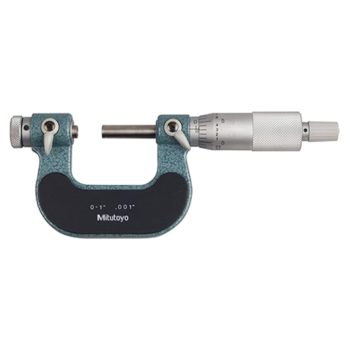 mitutoyo 126-137 screw thread micrometer interchangeable anvil spindle type