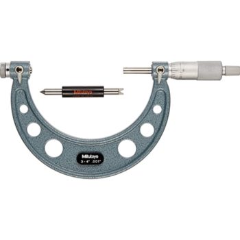 mitutoyo 126-140 screw thread micrometer interchangeable anvil spindle type