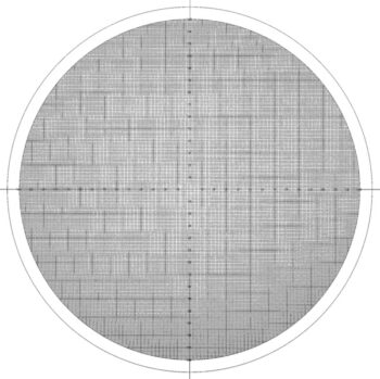 mitutoyo 12aam593 overlay chart set 1x1mm sections