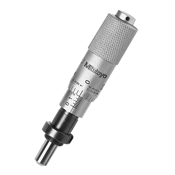 mitutoyo 149-812 Micrometer HeadCommon Type in Small Size with Carbide-Tipped Spindle 