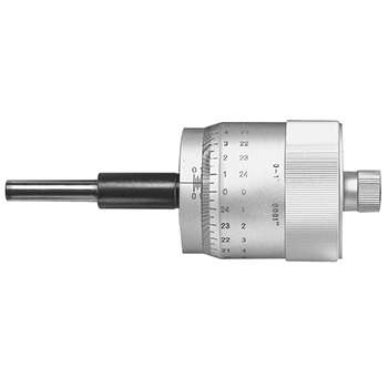 0.0001 Graduation Plain Thimble Large Thimble +/-0.0001 Accuracy 0-1 Range Flat Face Carbie Tipped Face Inch Mitutoyo 152-372 Micrometer Head 