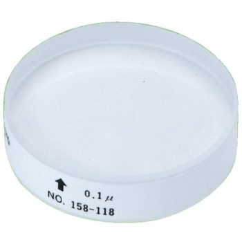 mitutoyo 158-118 optical flat 45mm diameter 12mm thickness