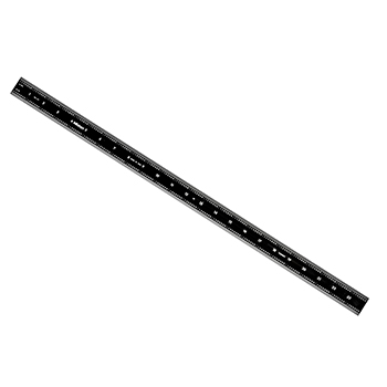 6 In Metal Ruler USA PEC Machinist Ruler Scale 6" 150 Mm SAE/Metric E/M Rigid Black Chrome Engineer Ruler - Foto 9