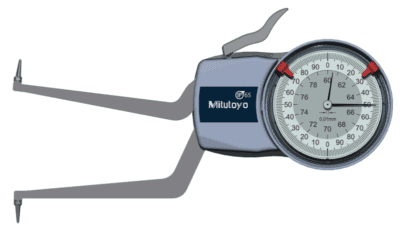 mitutoyo 209-307 dial caliper gage internal measurement
