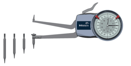 mitutoyo 209-310 dial caliper gage internal measurement