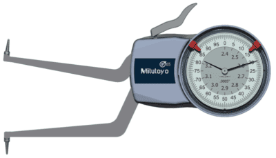 mitutoyo 209-358 dial caliper gage internal measurement