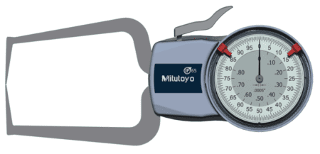 mitutoyo 209-454 dial caliper gage external measurement
