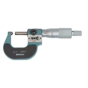 mitutoyo 295-153 spherical face micrometer with mechanical counter