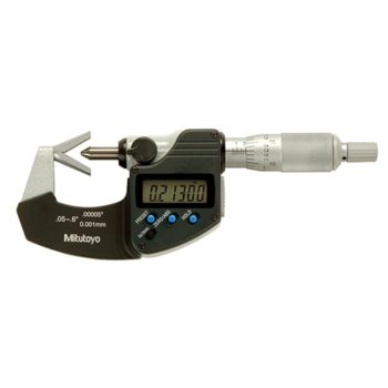 mitutoyo 314-351-30 electronic digimatic v anvil micrometer for 3 flutes cutting head