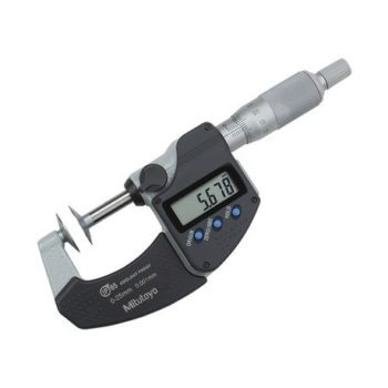 mitutoyo 323-250-30 electronic disc micrometer with rotating spindle